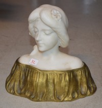 SH Enchères, Sophie Himbaut commissaire-priseur Vente de noël jeudi 18 décembre à 10h buste-en-marbre-coquin